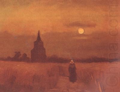 The Old Tower in the Fields (nn04), Vincent Van Gogh